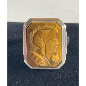 Silver Ring - Tiger's Eye 